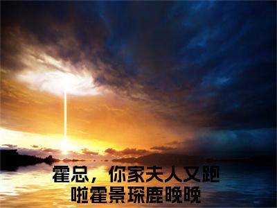 霍景琛鹿晚晚(霍总，你家夫人又跑啦)小说全文免费阅读完整版-霍景琛鹿晚晚免费在线阅读大结局（霍总，你家夫人又跑啦）