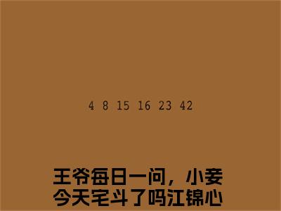 王爷每日一问，小妾今天宅斗了吗江锦心（王爷每日一问，小妾今天宅斗了吗江锦心）知乎小说-王爷每日一问，小妾今天宅斗了吗江锦心全文完整无删减版免费阅读