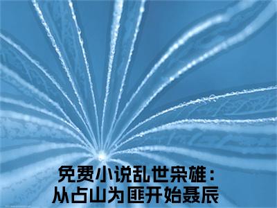 乱世枭雄：从占山为匪开始聂辰(乱世枭雄：从占山为匪开始聂辰)全文免费阅读无弹窗大结局_(乱世枭雄：从占山为匪开始聂辰)小说免费阅读无弹窗最新章节列表