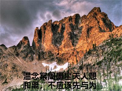 温念棠周墨尘小说大结局完整版阅读，夫人想和离，不应该先与为夫说道小说全文在线阅读