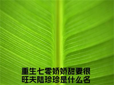 重生七零娇娇甜妻很旺夫陆珍珍抖音新书热门热荐- 重生七零娇娇甜妻很旺夫陆珍珍小说在线观看