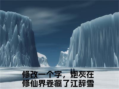 修改一个字，炮灰在修仙界卷疯了江辞雪经典小说无广告小说免费阅读 修改一个字，炮灰在修仙界卷疯了江辞雪全章节免费阅读