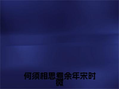新章速递何须相思煮余年宋时微小说小说结尾阅读无广告（陆云深宋时微）
