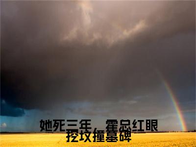 （她死三年，霍总红眼挖坟撞墓碑）霍绍梃苏楚：结局+番外精品选集起点章节+阅读即将发布预订